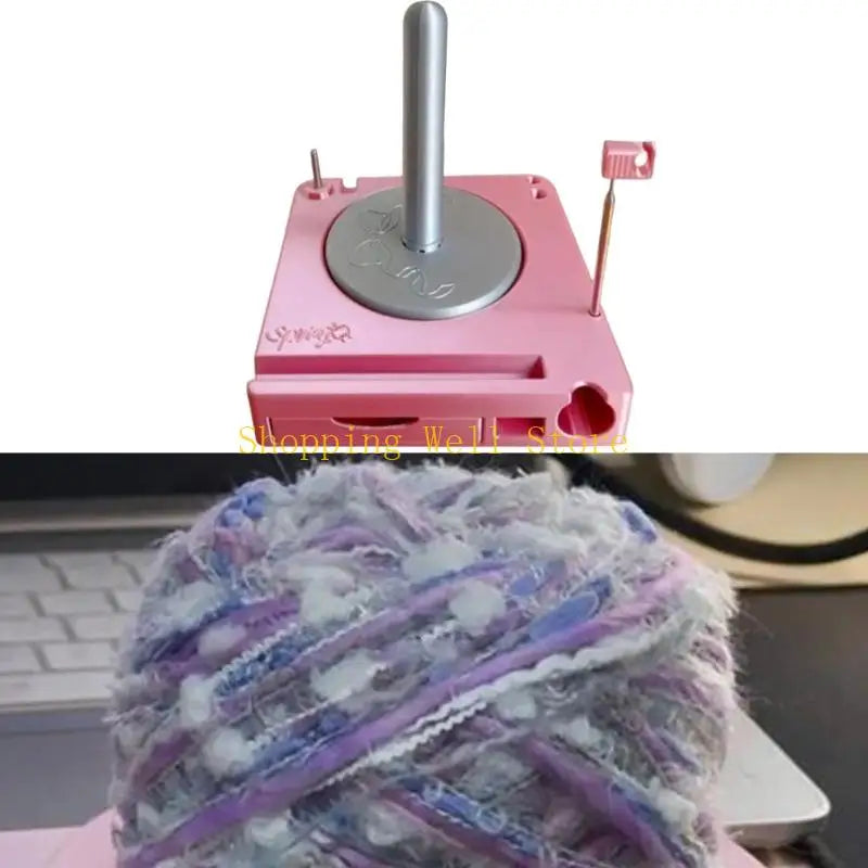 Multifunction Yarn Spool Holder Thread Bobbin Organiser Yarn Dispenser with Phone Stand and Sliding Drawer for Knitting