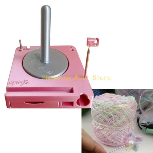 Multifunction Yarn Spool Holder Thread Bobbin Organiser Yarn Dispenser with Phone Stand and Sliding Drawer for Knitting