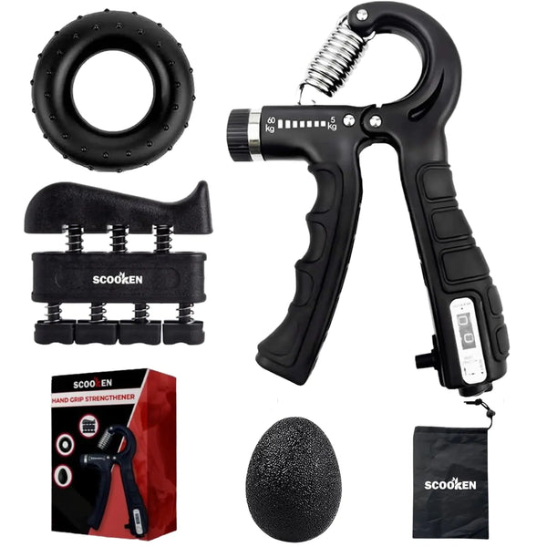 Grip Strength Trainer 4-Pack Hand Gripper Forearm Strengthener - Hand Exerciser for Strength Grip Trainer - Wrist Vein Forearm Trainer Hand Strengthening Devices